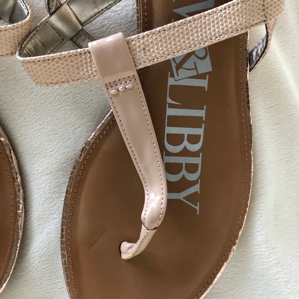 Sam & Libby 9 Rose Gold & Nude Kamilla T-strap - Picture 4 of 6
